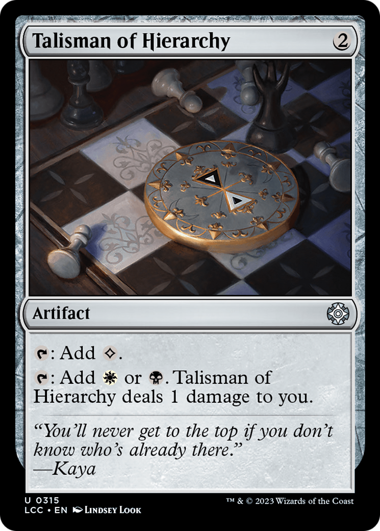 Talisman of Hierarchy [The Lost Caverns of Ixalan Commander] | GnG Games