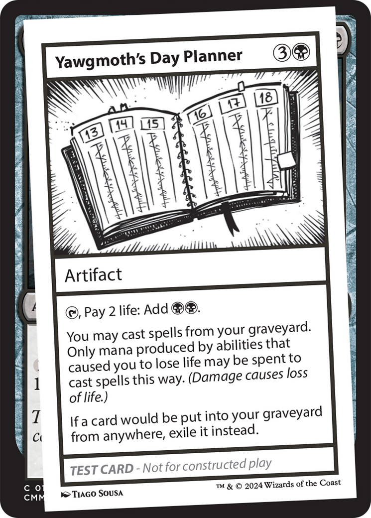 Yawgmoth's Day Planner [Mystery Booster 2 Playtest Cards] | GnG Games