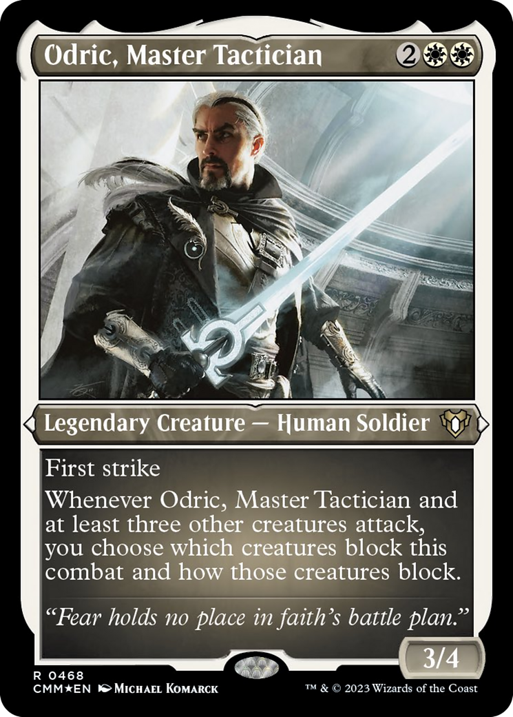 Odric, Master Tactician (Foil Etched) [Commander Masters] | GnG Games