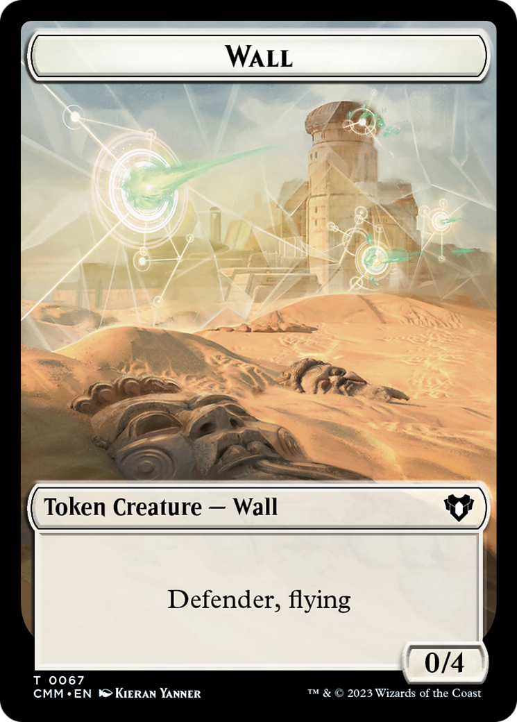 Wall // Kor Ally Double-Sided Token [Commander Masters Tokens] | GnG Games