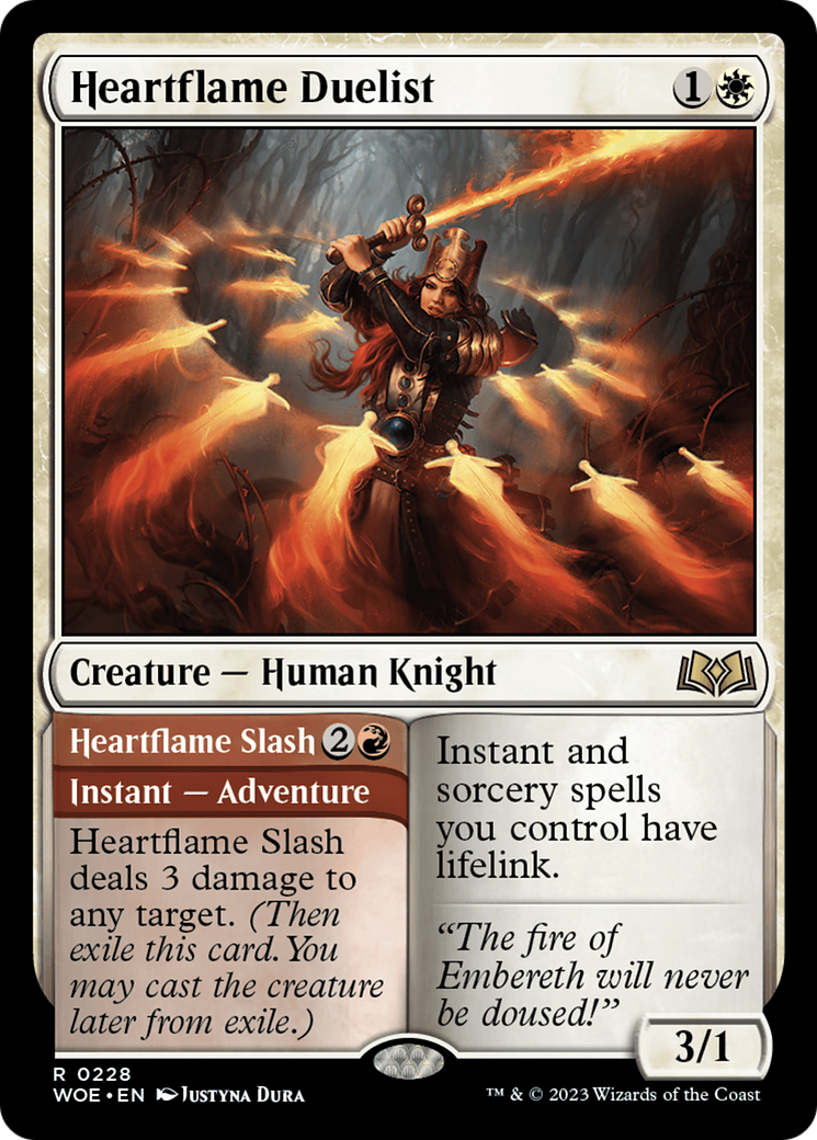 Heartflame Duelist // Heartflame Slash [Wilds of Eldraine] | GnG Games