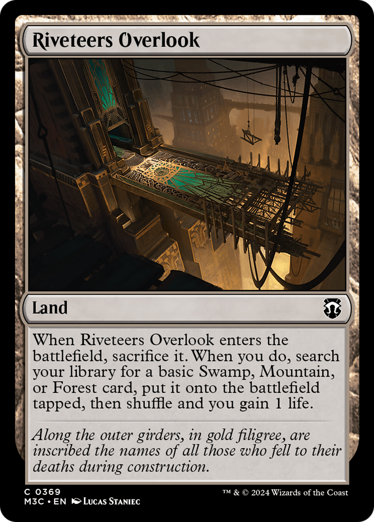 Riveteers Overlook (Ripple Foil) [Modern Horizons 3 Commander] | GnG Games