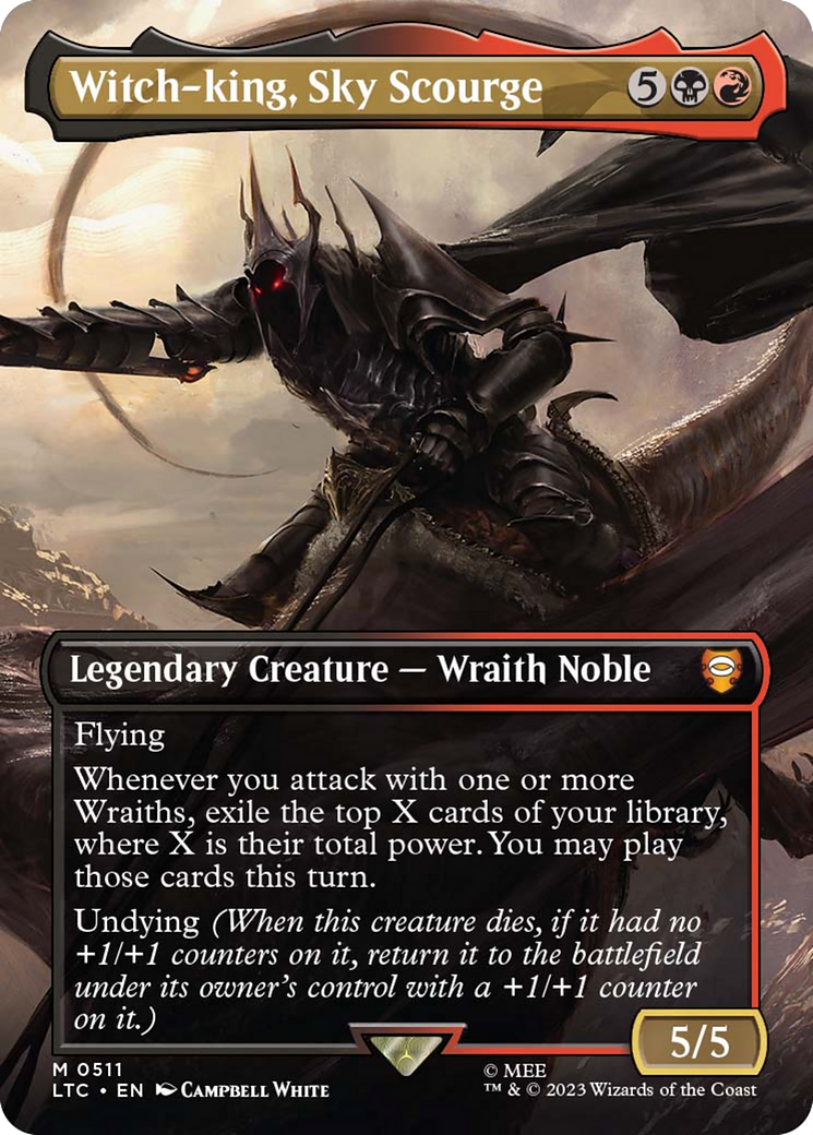 Witch-king, Sky Scourge (Borderless) [The Lord of the Rings: Tales of Middle-Earth Commander] | GnG Games