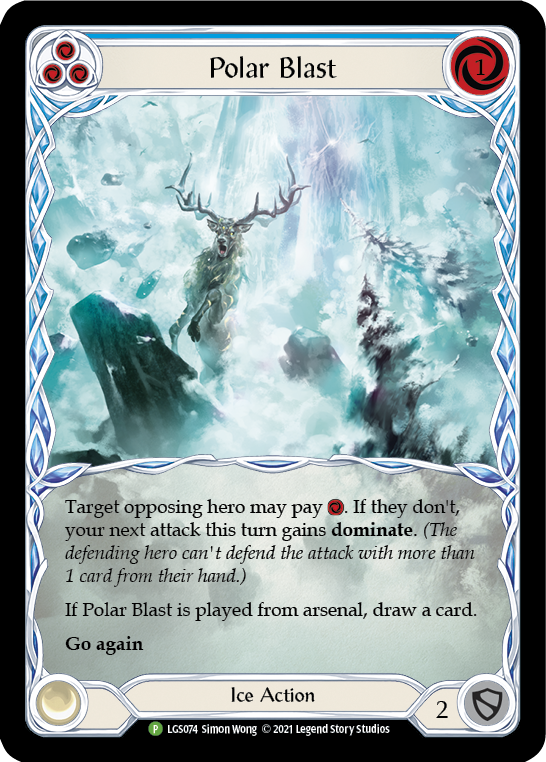 Polar Blast (Blue) [LGS074] (Promo)  Rainbow Foil | GnG Games