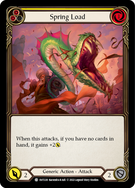 Spring Load (Yellow) [OUT220] (Outsiders)  Rainbow Foil | GnG Games