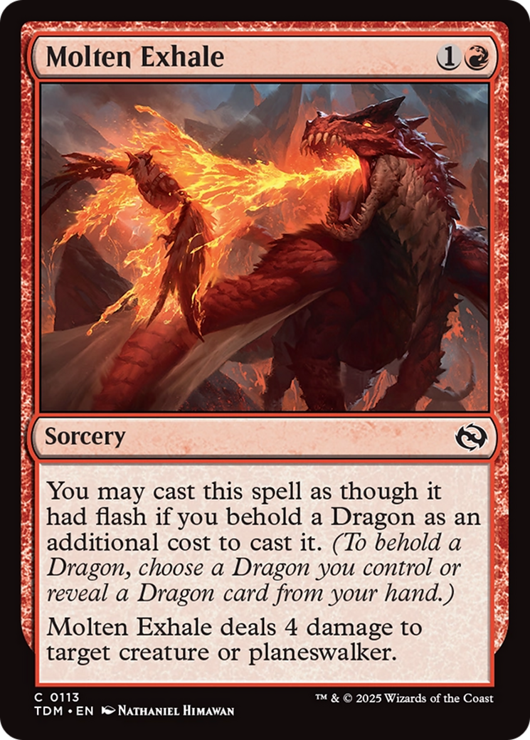 Molten Exhale [Tarkir: Dragonstorm] | GnG Games