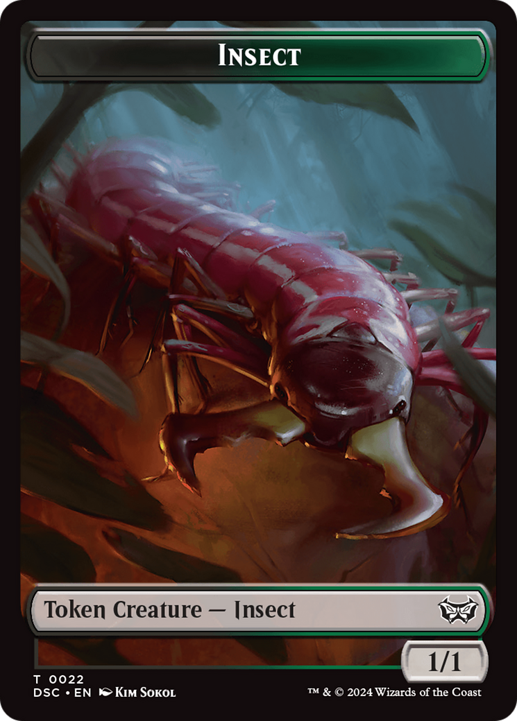 Shapeshifter // Insect (0022) Double-Sided Token [Duskmourn: House of Horror Commander Tokens] | GnG Games
