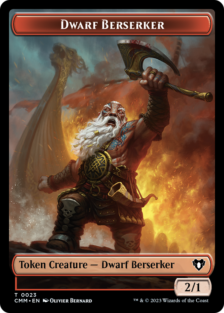 Dwarf Berserker Token [Commander Masters Tokens] | GnG Games