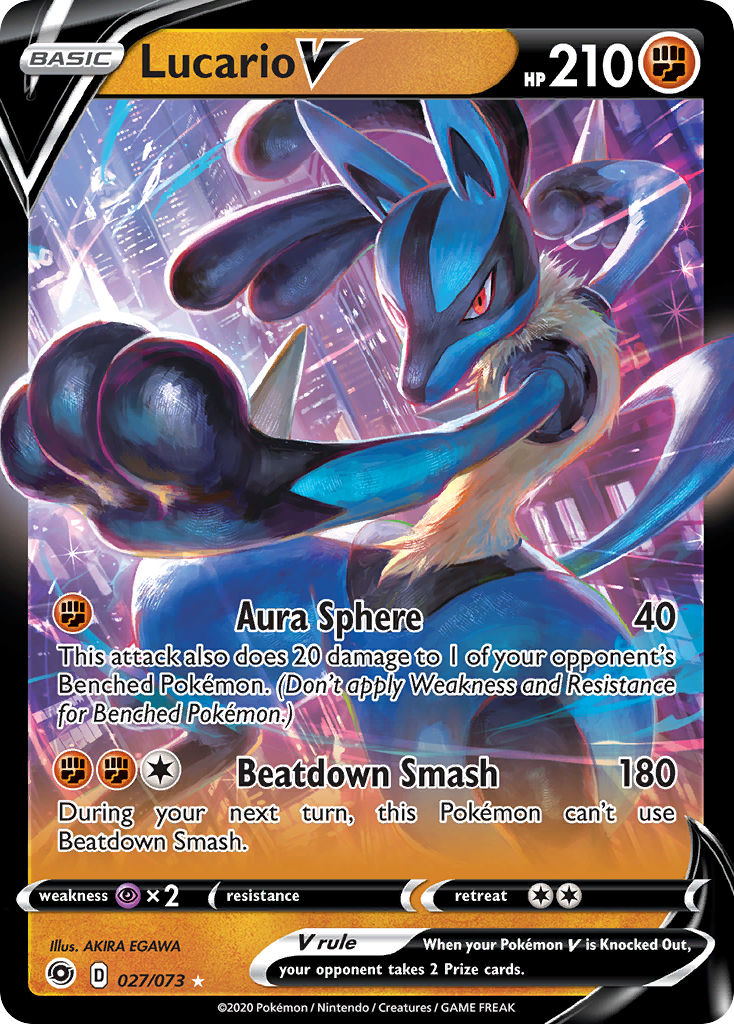 Lucario V (027/073) [Sword & Shield: Champion's Path] | GnG Games