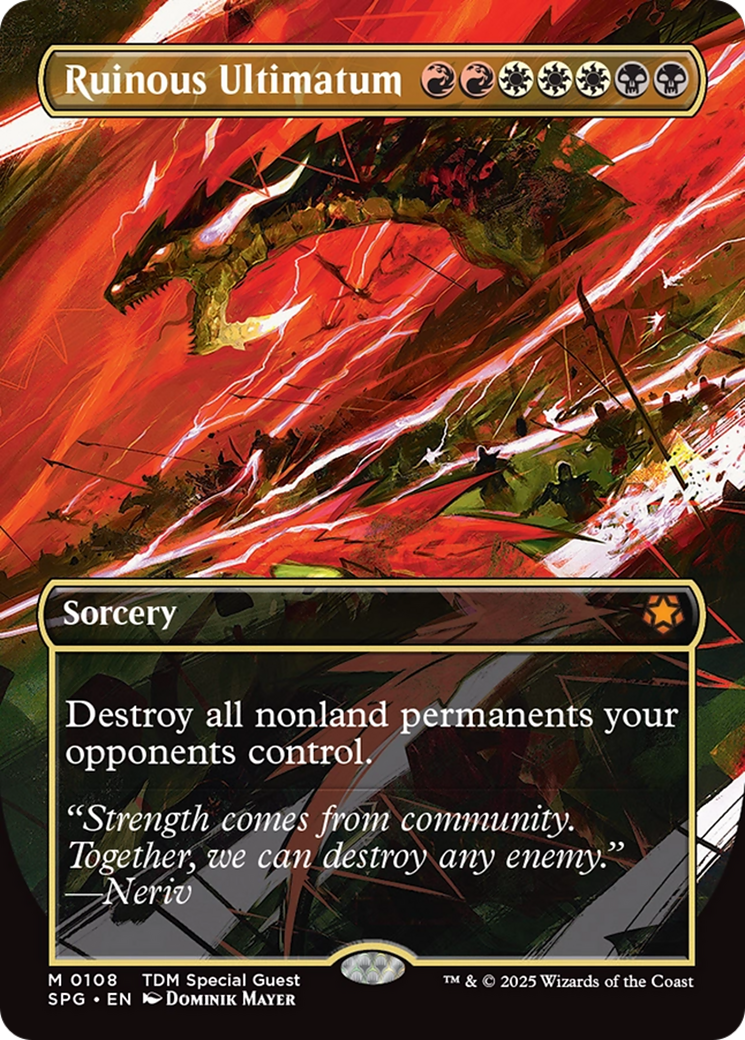 Ruinous Ultimatum (Borderless) [Tarkir: Dragonstorm Special Guests] | GnG Games