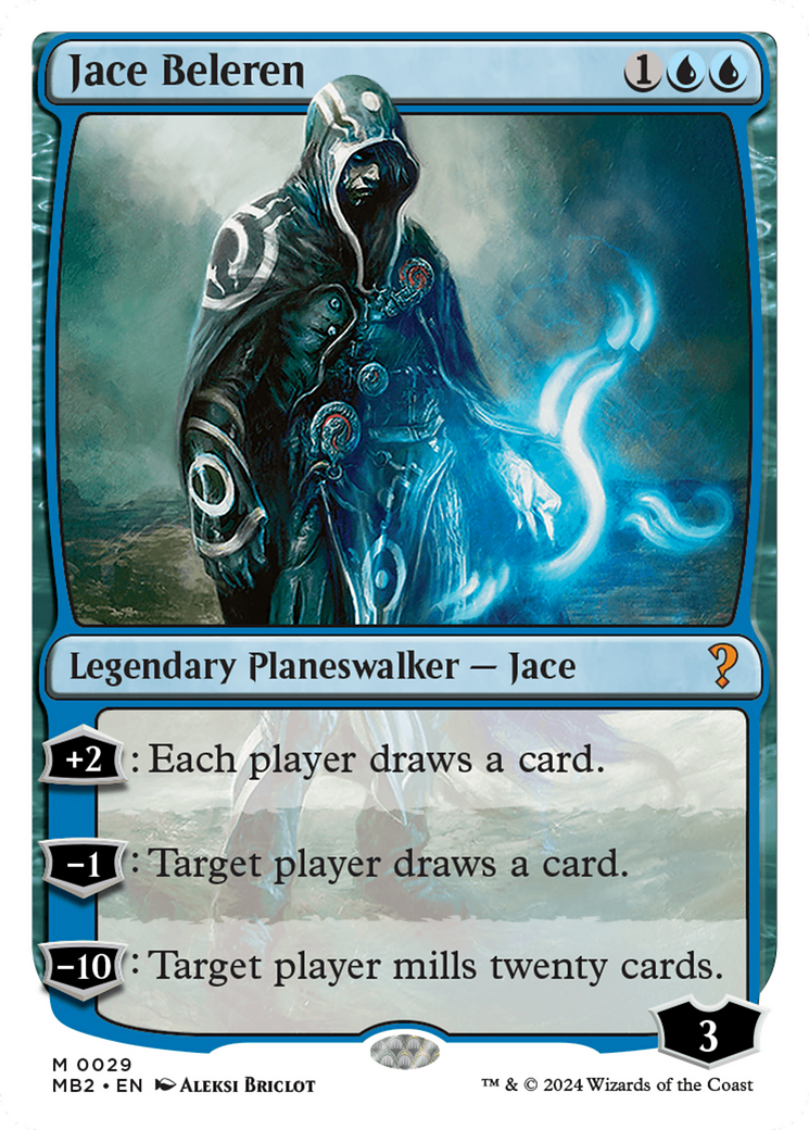 Jace Beleren (White Border) [Mystery Booster 2] | GnG Games