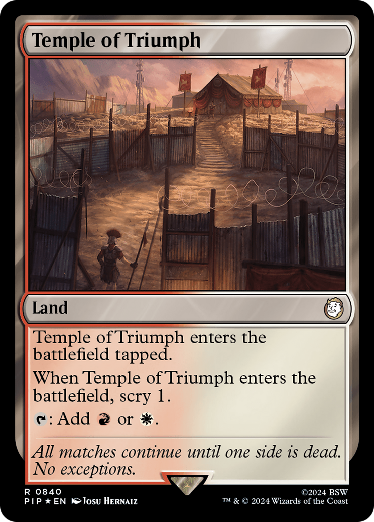 Temple of Triumph (Surge Foil) [Fallout] | GnG Games