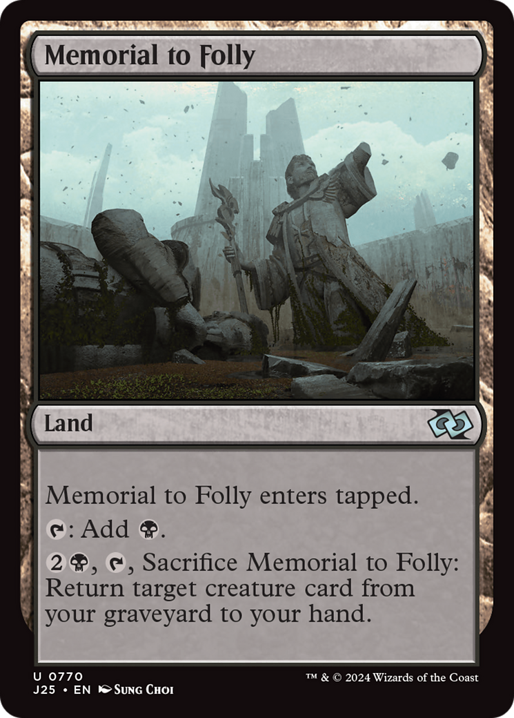 Memorial to Folly [Foundations Jumpstart] | GnG Games