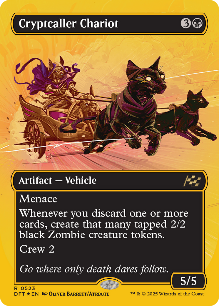 Cryptcaller Chariot (Borderless) (First-Place Foil) [Aetherdrift] | GnG Games