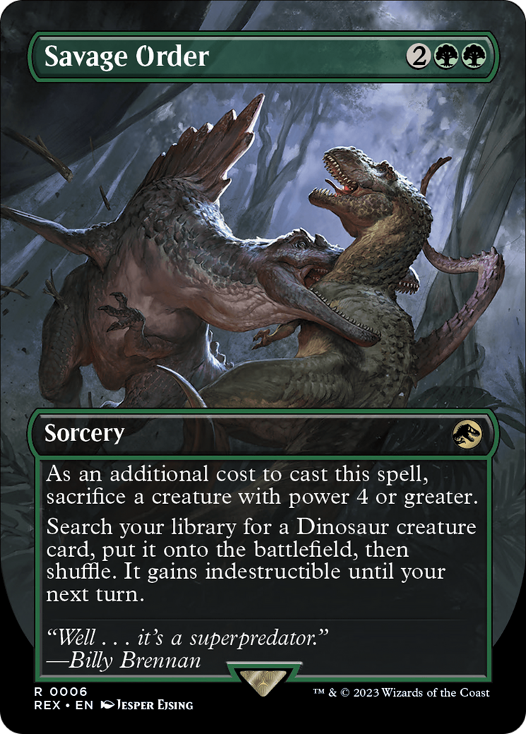 Savage Order (Borderless) [Jurassic World Collection] | GnG Games