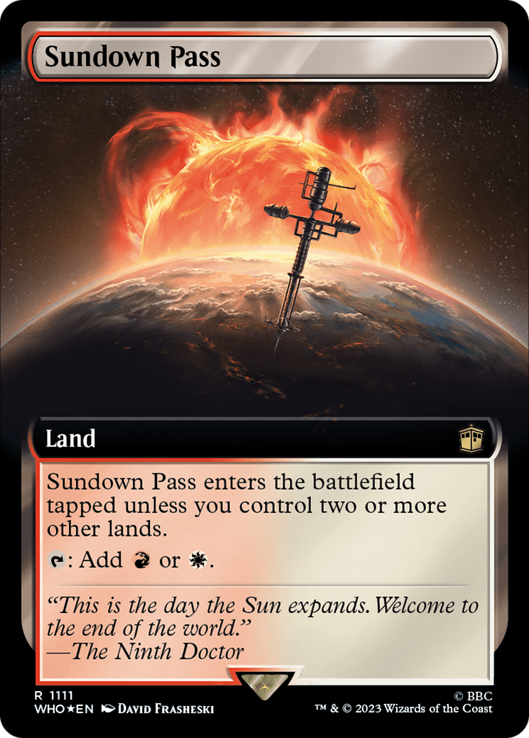 Sundown Pass (Extended Art) (Surge Foil) [Doctor Who] | GnG Games