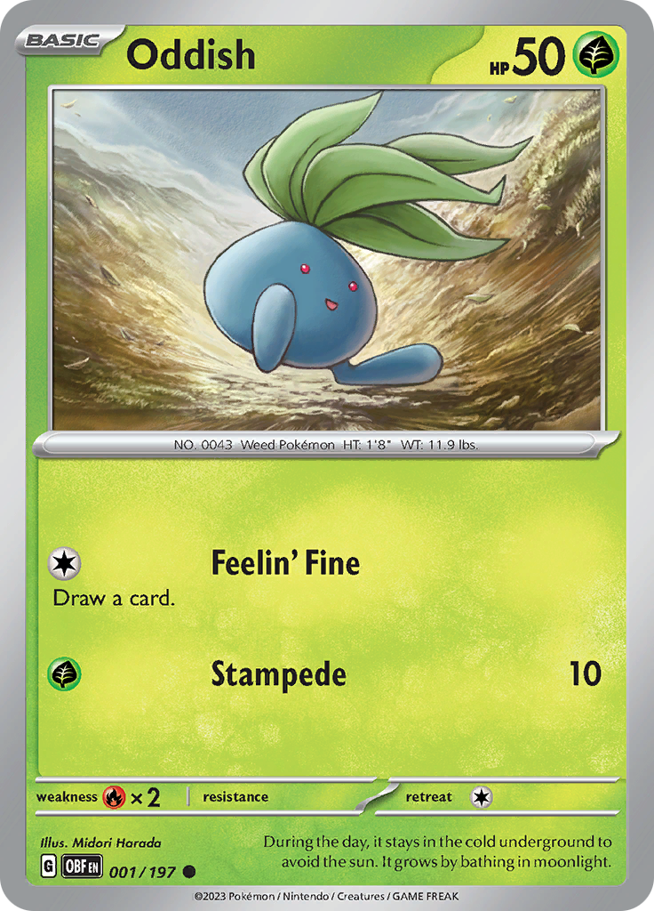 Oddish (001/197) [Scarlet & Violet: Obsidian Flames] | GnG Games