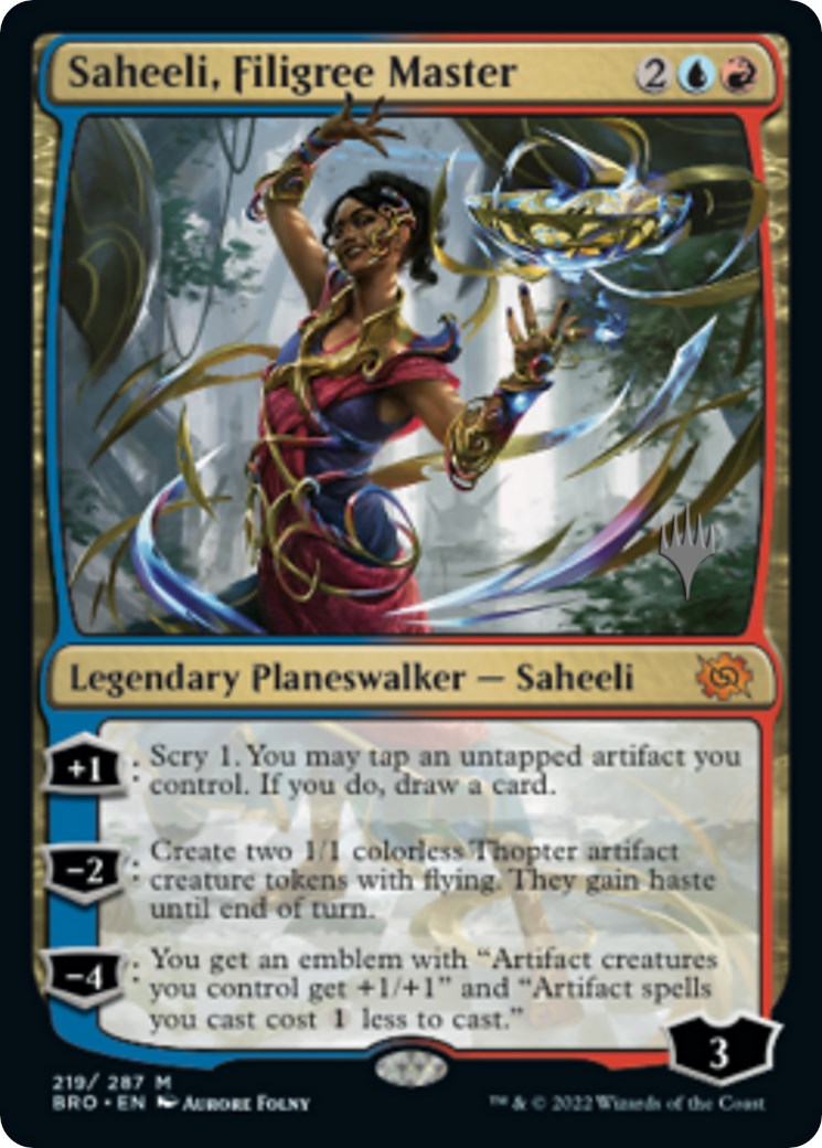 Saheeli, Filigree Master (Promo Pack) [The Brothers' War Promos] | GnG Games