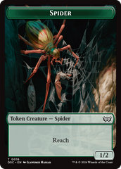 Insect (0012) // Spider Double-Sided Token [Duskmourn: House of Horror Commander Tokens] | GnG Games