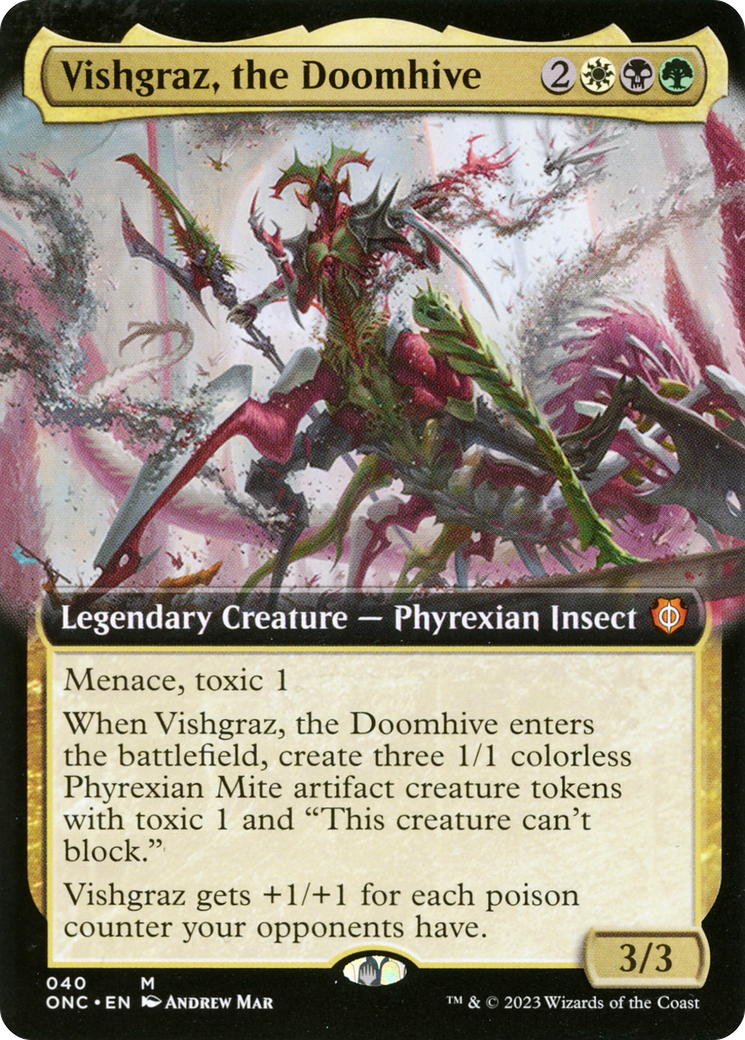 Vishgraz, the Doomhive (Extended Art) [Phyrexia: All Will Be One Commander] | GnG Games