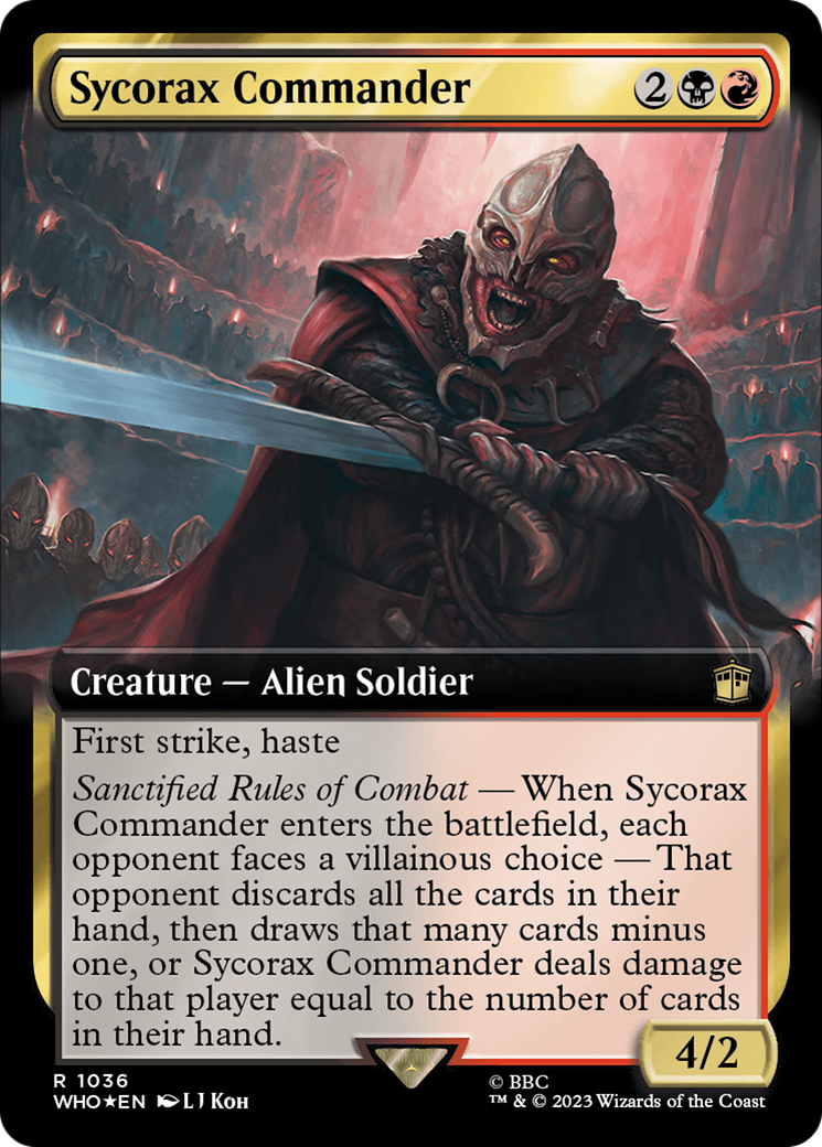 Sycorax Commander (Extended Art) (Surge Foil) [Doctor Who] | GnG Games