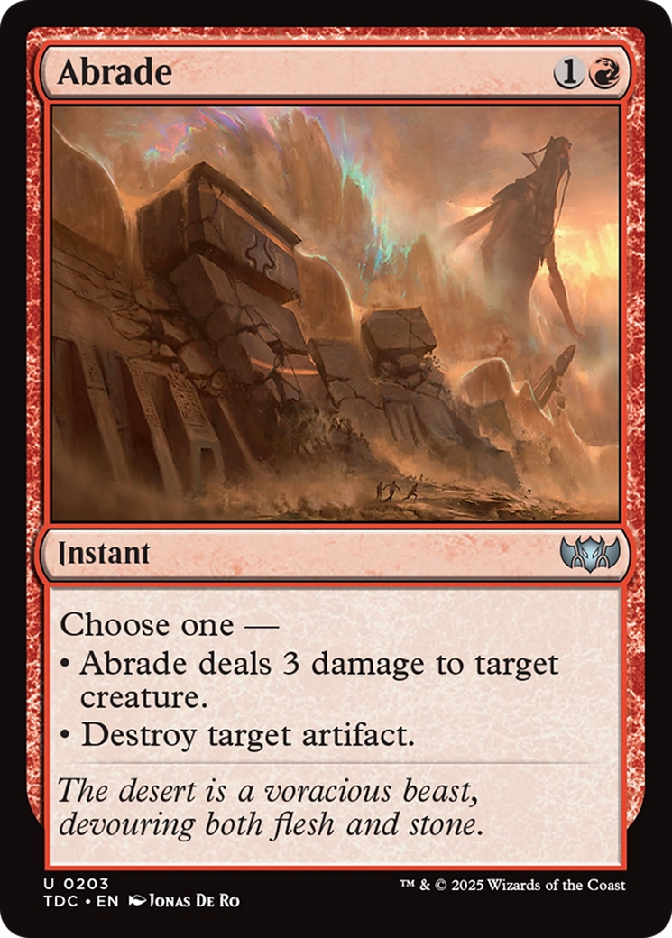 Abrade [Tarkir: Dragonstorm Commander] | GnG Games