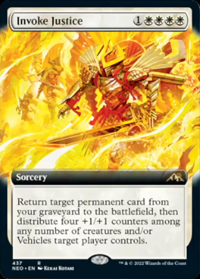 Invoke Justice (Extended Art) [Kamigawa: Neon Dynasty] | GnG Games
