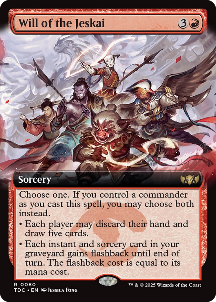 Will of the Jeskai (Extended Art) [Tarkir: Dragonstorm Commander] | GnG Games