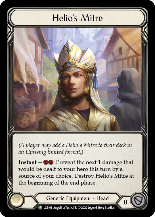 Helio's Mitre [LGS103] (Promo)  Rainbow Foil | GnG Games