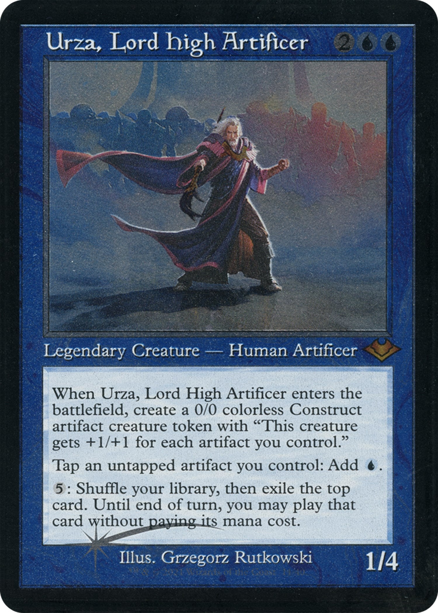 Urza, Lord High Artificer (Retro Foil Etched) [Modern Horizons] | GnG Games