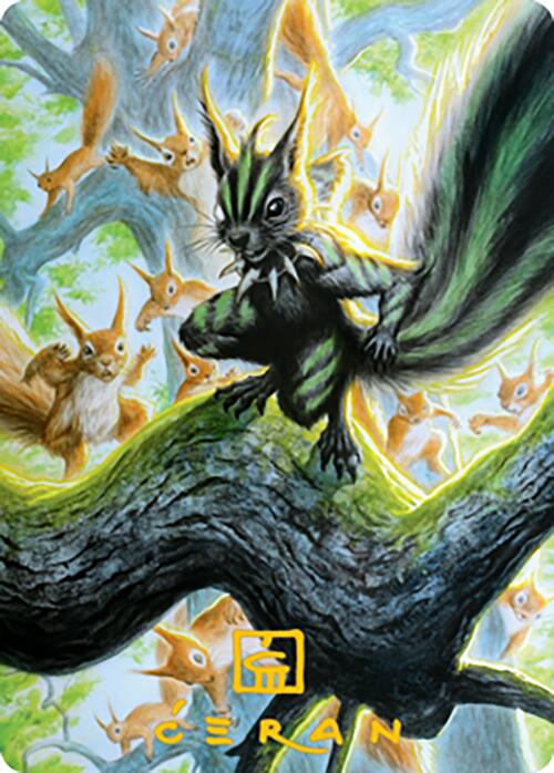 Chatterfang, Squirrel General Art Card (67) (Gold-Stamped Signature) [Modern Horizons 2 Art Series] | GnG Games