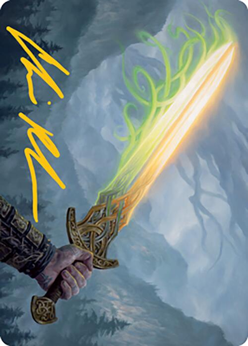 Sword of Hearth and Home Art Card (Gold-Stamped Signature) [Modern Horizons 2 Art Series] | GnG Games
