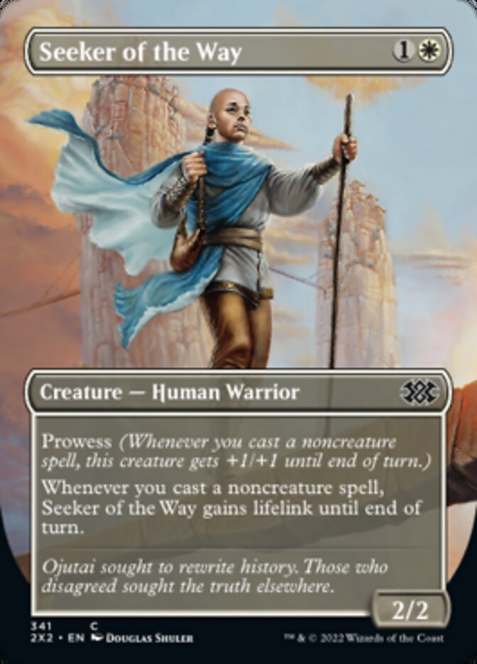 Seeker of the Way (Borderless Alternate Art) [Double Masters 2022] | GnG Games