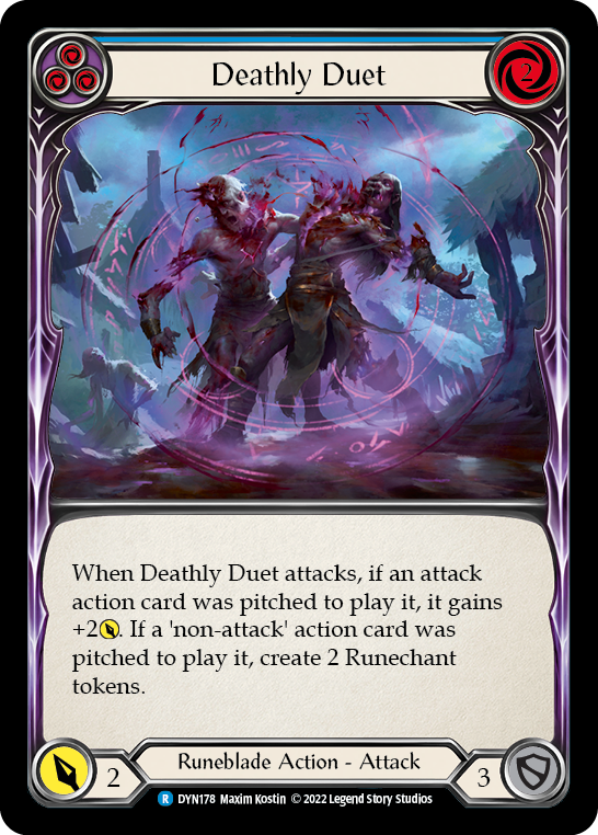 Deathly Duet (Blue) [DYN178] (Dynasty)  Rainbow Foil | GnG Games