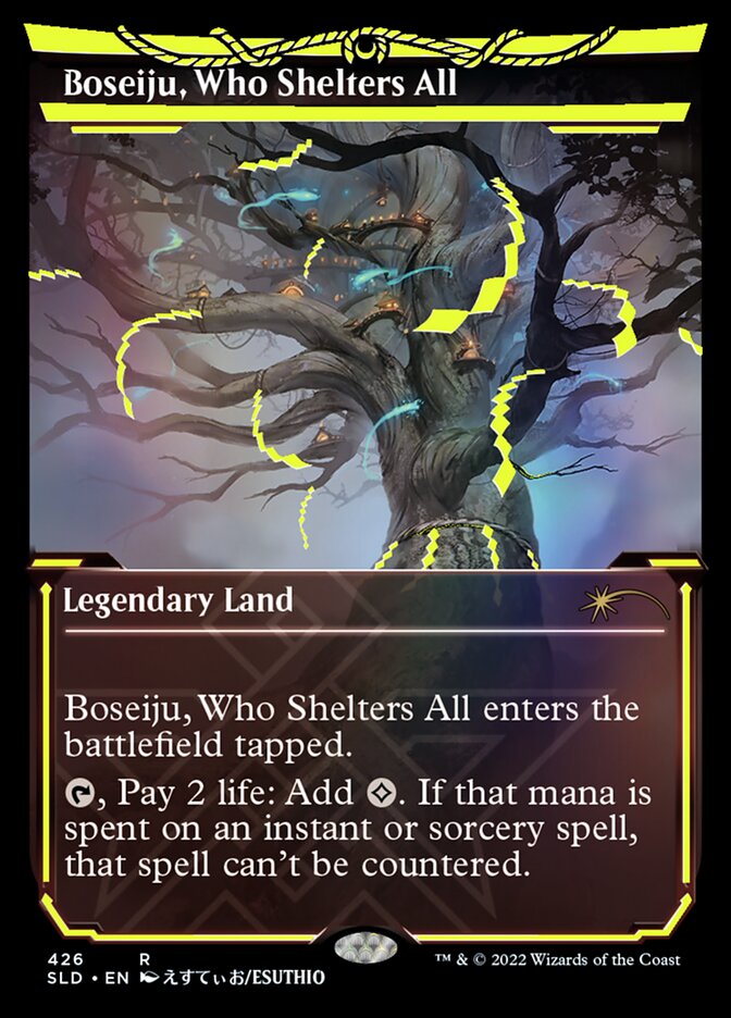 Boseiju, Who Shelters All (Neon Ink Yellow) [Secret Lair Drop Series] | GnG Games