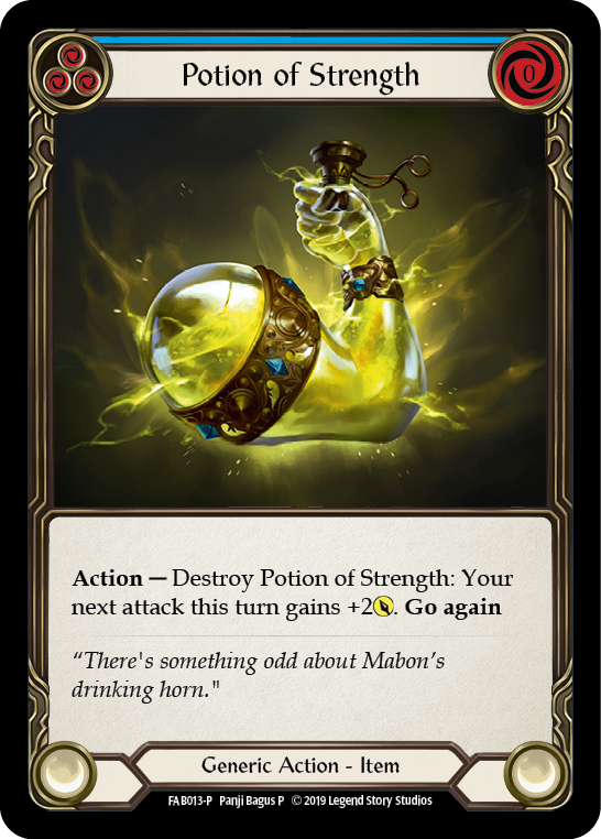 Potion of Strength [FAB013-P] (Promo)  1st Edition Cold Foil | GnG Games