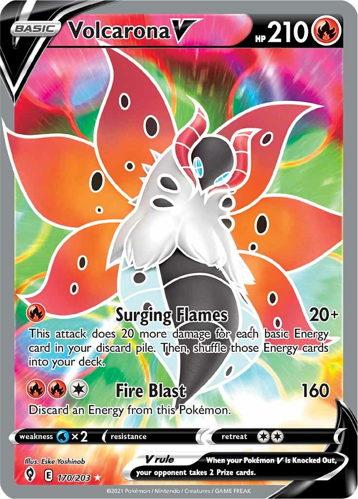 Volcarona V (170/203) [Sword & Shield: Evolving Skies] | GnG Games