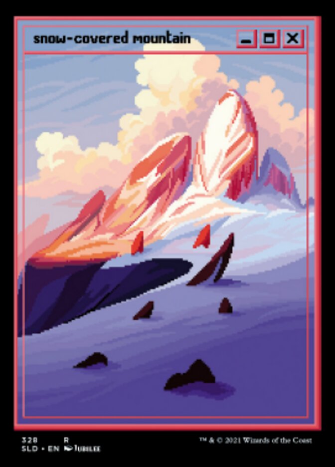 Snow-Covered Mountain (Foil Etched) [Secret Lair Drop Series] | GnG Games