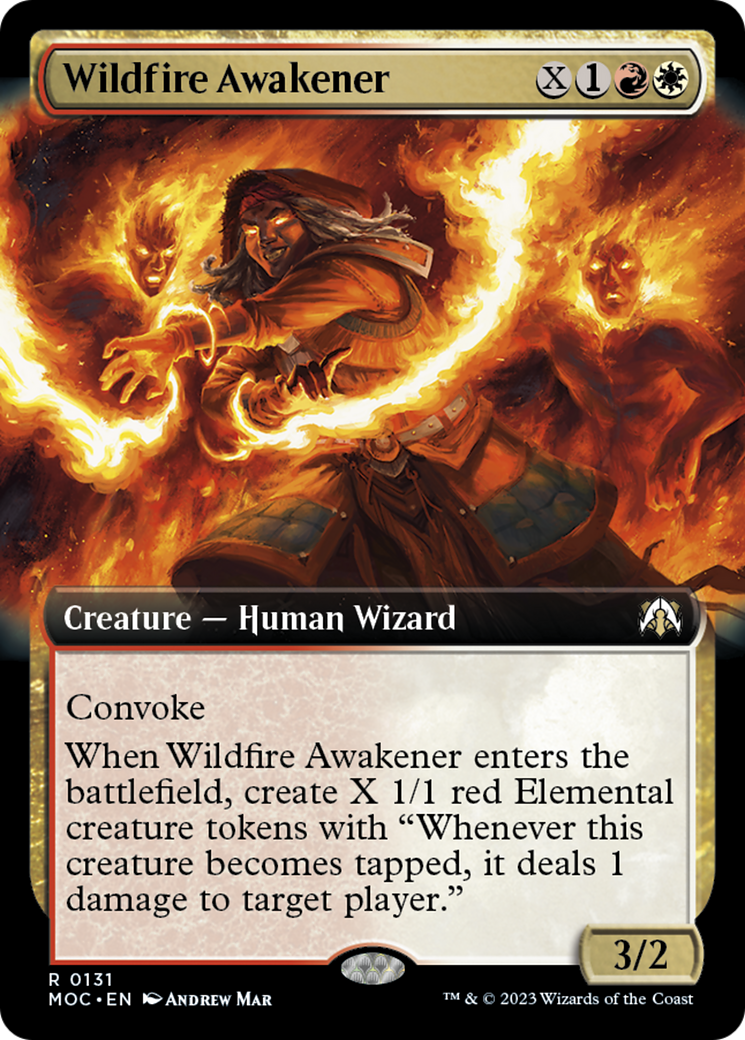 Wildfire Awakener (Extended Art) [March of the Machine Commander] | GnG Games