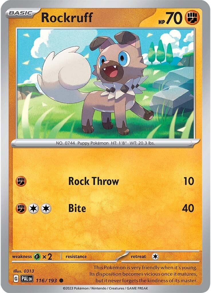 Rockruff (116/193) [Scarlet & Violet: Paldea Evolved] | GnG Games