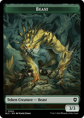 Beast (024) // Treasure Double-Sided Token [Bloomburrow Commander Tokens] | GnG Games