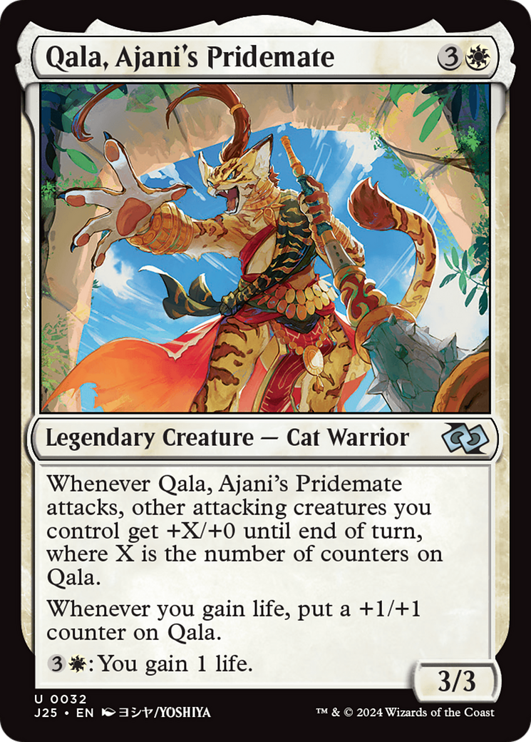 Qala, Ajani's Pridemate (Anime) [Foundations Jumpstart] | GnG Games