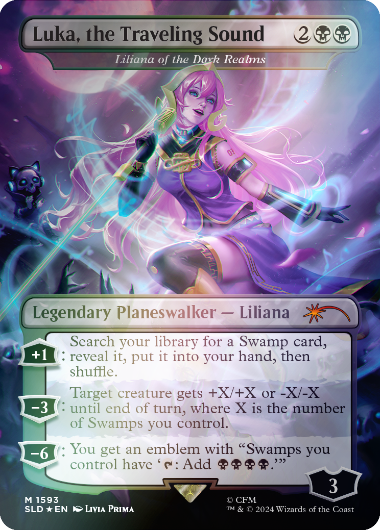 Luka, the Traveling Sound - Liliana of the Dark Realms (Rainbow Foil) [Secret Lair Drop Series] | GnG Games