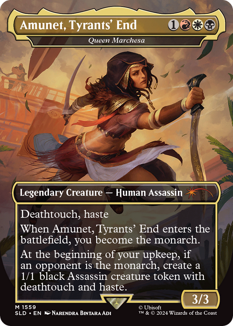 Amunet, Tyrants' End - Queen Marchesa (Rainbow Foil) [Secret Lair Drop Series] | GnG Games