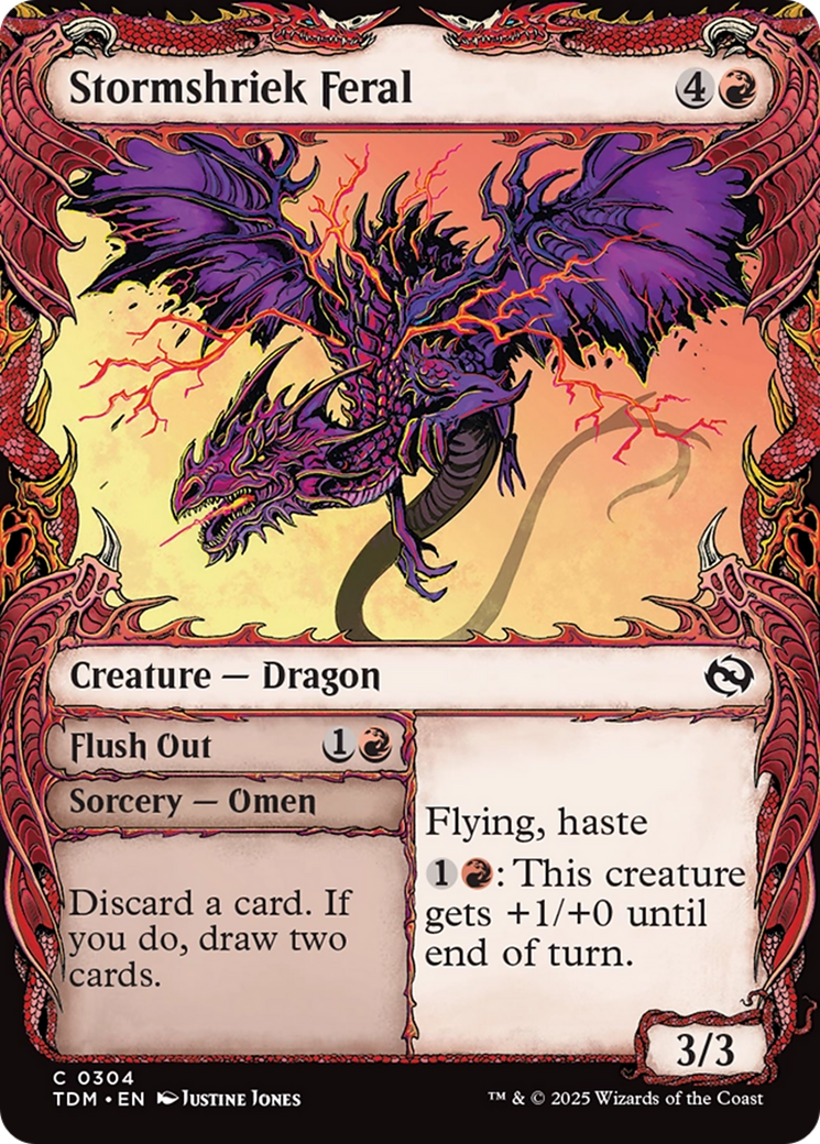 Stormshriek Feral (Showcase) [Tarkir: Dragonstorm] | GnG Games