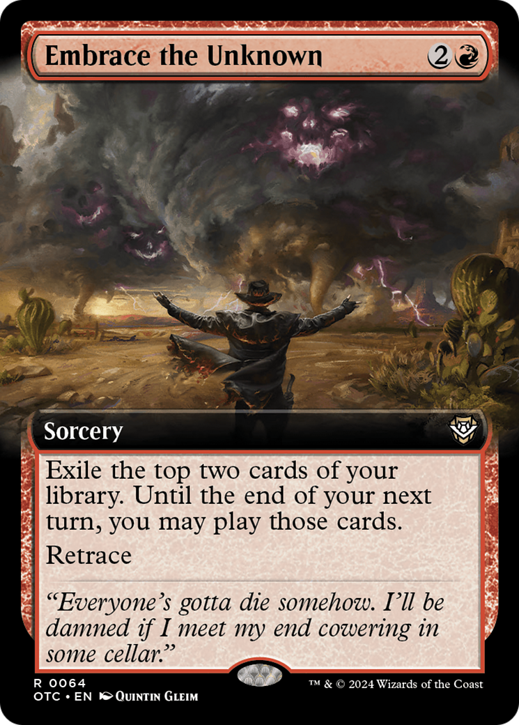 Embrace the Unknown (Extended Art) [Outlaws of Thunder Junction Commander] | GnG Games
