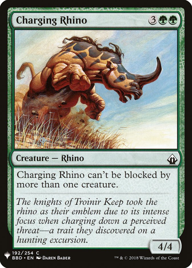 Charging Rhino [Mystery Booster] | GnG Games