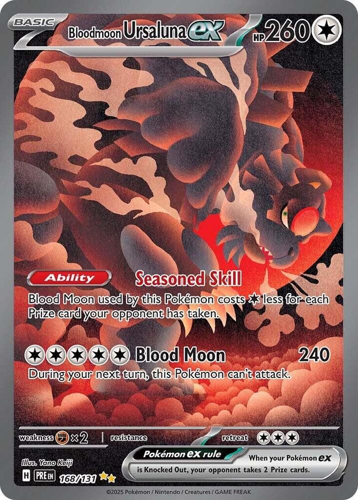 Bloodmoon Ursaluna ex (168/131) [Scarlet & Violet: Prismatic Evolutions] | GnG Games