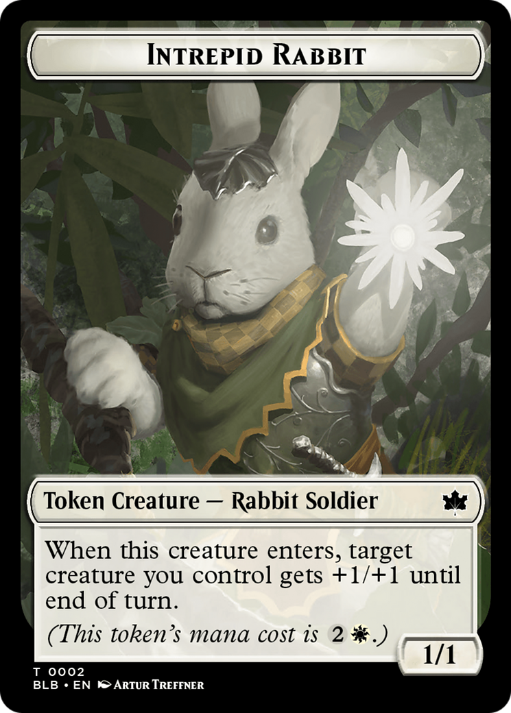 Intrepid Rabbit Token [Bloomburrow Tokens] | GnG Games