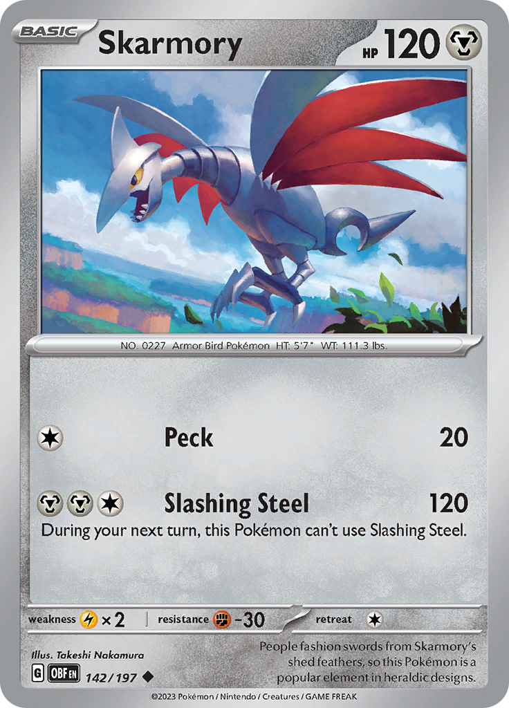 Skarmory (142/197) [Scarlet & Violet: Obsidian Flames] | GnG Games